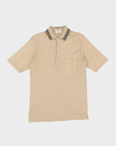 90s Givenchy Beige Polo Shirt - S / M