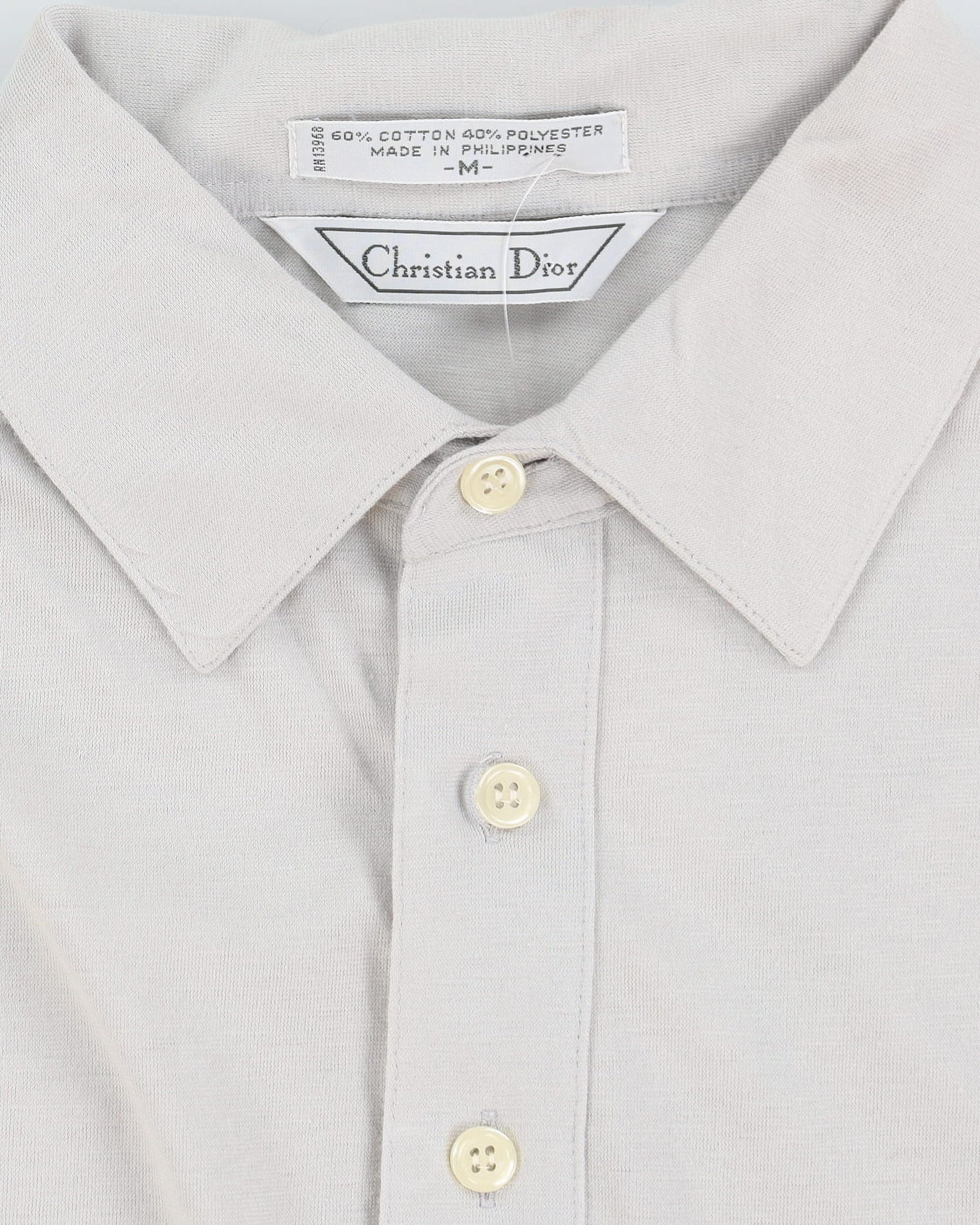 90s Christian Dior Grey Polo Shirt - M