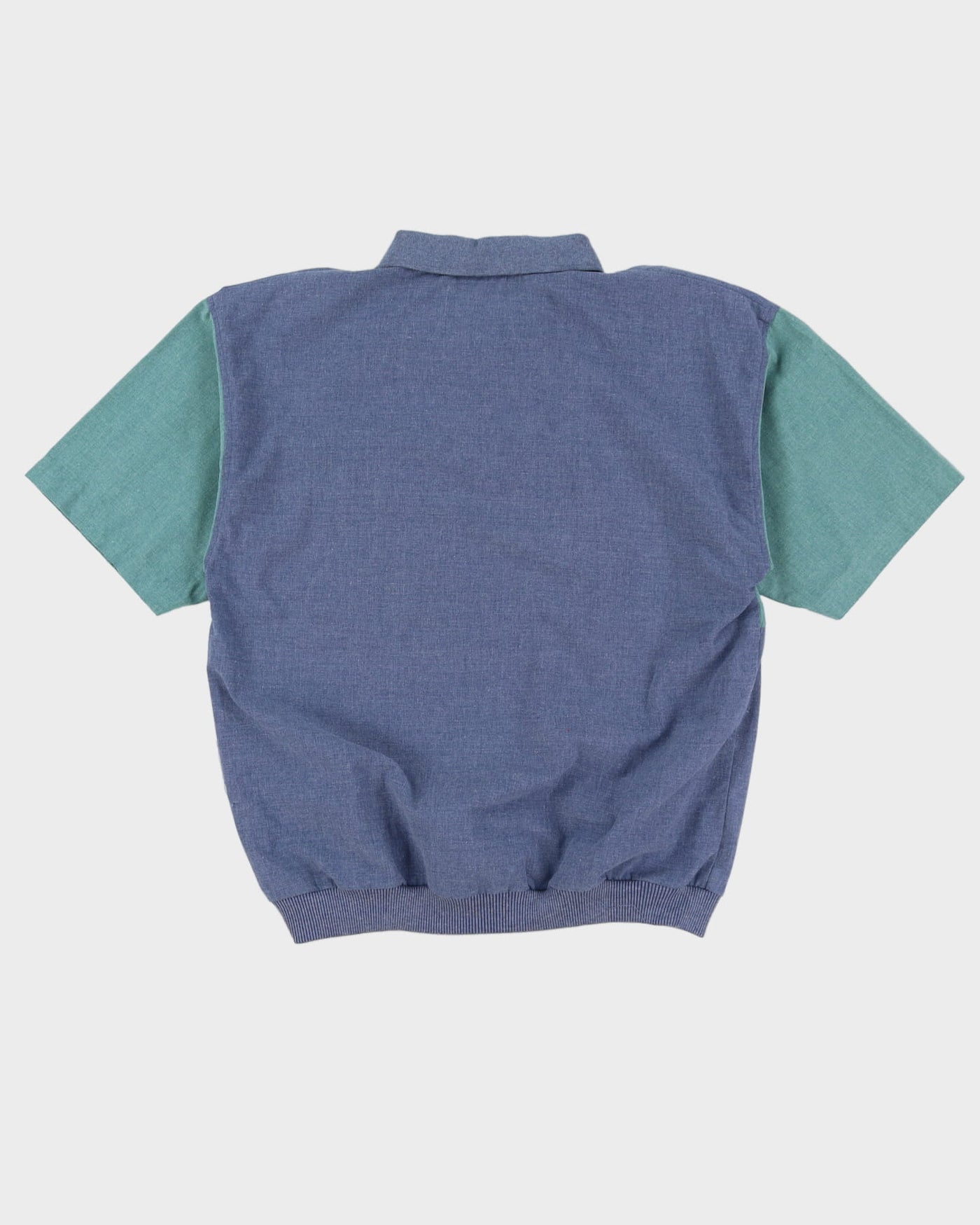 90s Penmans Blue / Green Short Sleeve Polo Shirt - L