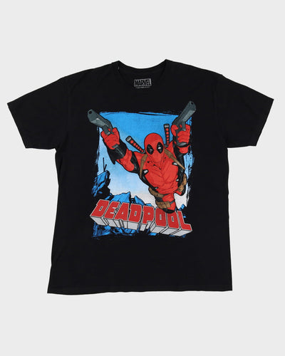 Marvel Deadpool Black Graphic T-Shirt - XL