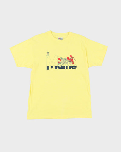 80s Maine Hanes Tag Single Stitch Graphic T-Shirt - S