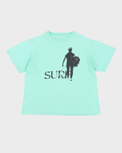 80s 'Surf' Boxy Fit Single Stitch Graphic T-Shirt - L