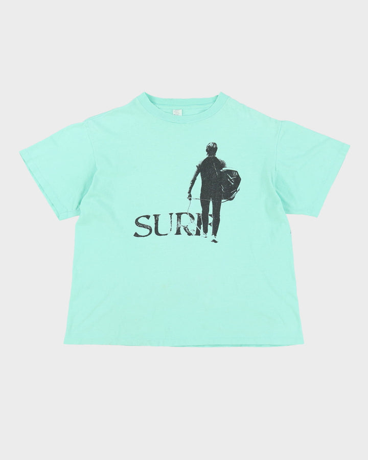 80s 'Surf' Boxy Fit Single Stitch Graphic T-Shirt - L