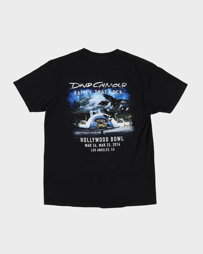 2016 David Gilmour Rattle That Lock Tour Graphic Band T-Shirt - L