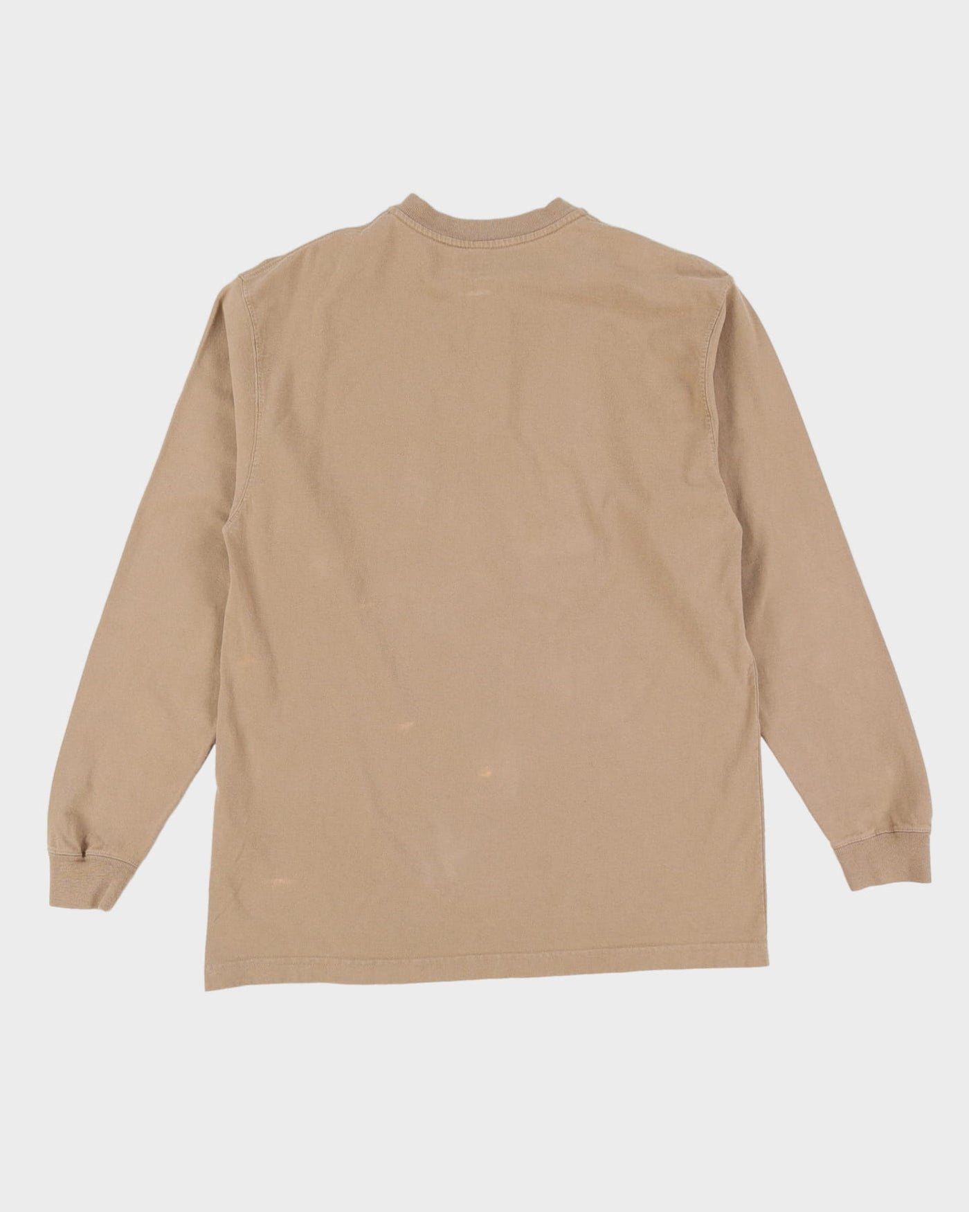 Carhartt Beige Oversized Long Sleeve Pocket T-Shirt - M / L