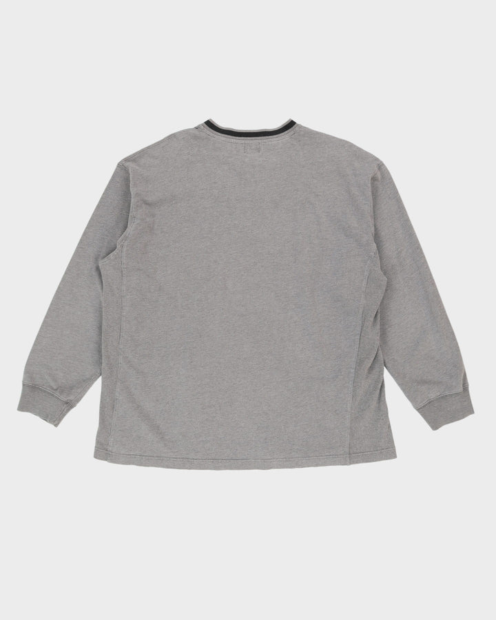 Calvin Klein Grey Long Sleeve Heavyweight T-Shirt - XL