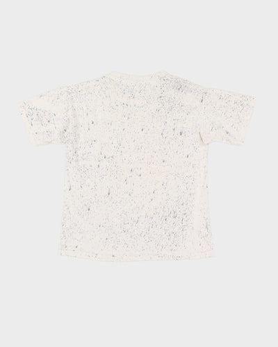 1991 Professional Rodeo Cowboys Association Grey Paint Splatter Single Stitch T-Shirt - M