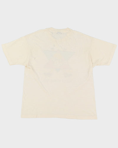 Thrashed 1994 New York White Screen Stars Single Stitch T-Shirt - XL