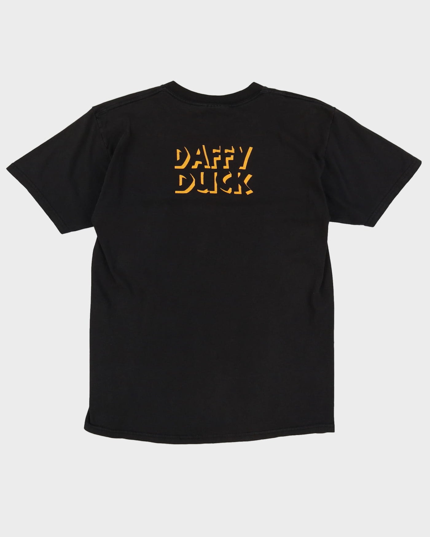 1997 Daffy Duck Lee Black Big Face Print T-Shirt - M