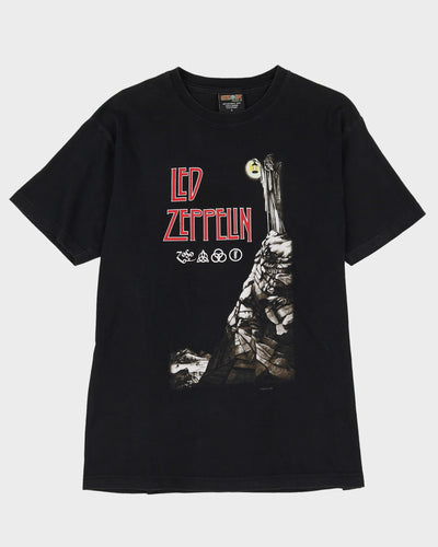 2004 Led Zeppelin Black Graphic Band T-Shirt - M