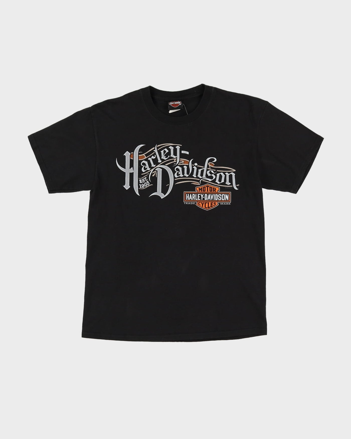 2012 Harley Davidson Black Graphic T-Shirt - M