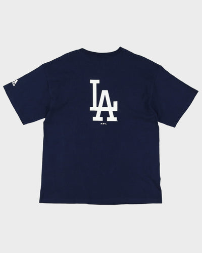 New With Tags 00s Adidas LA Dodgers MLB Navy Graphic T-Shirt - M / L