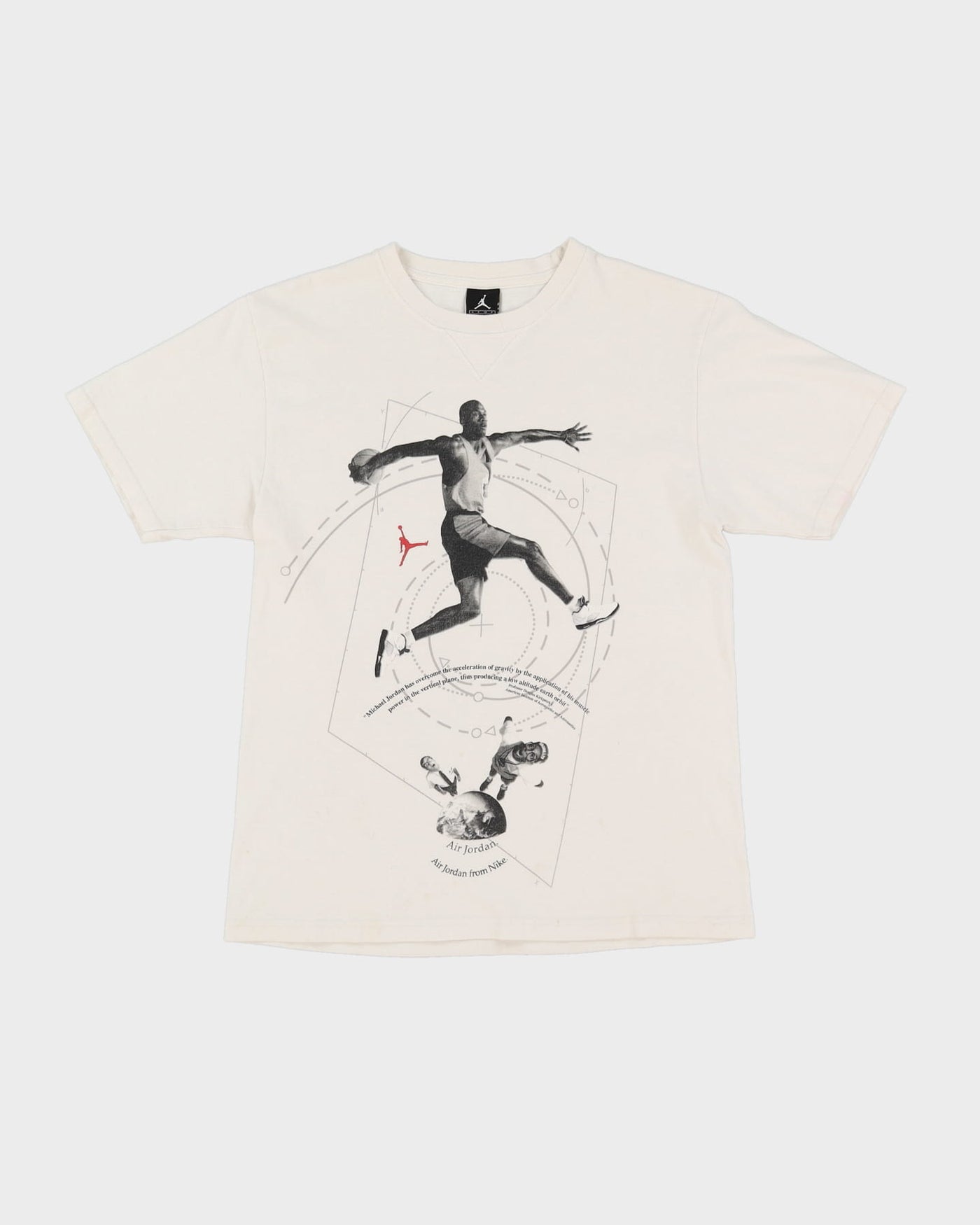 00s Michael Jordan / Spike Lee Air Jordan 5 White Graphic T-Shirt - S