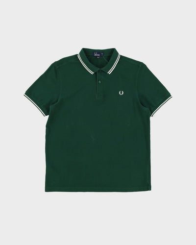 Fred Perry Green Slim Fit Polo Shirt - L