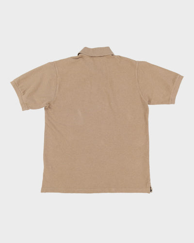 Burberry Light Brown Short Sleeve Polo Shirt - M