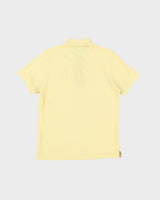 Burberry Yellow Short Sleeve Slim Fit Polo Shirt - M