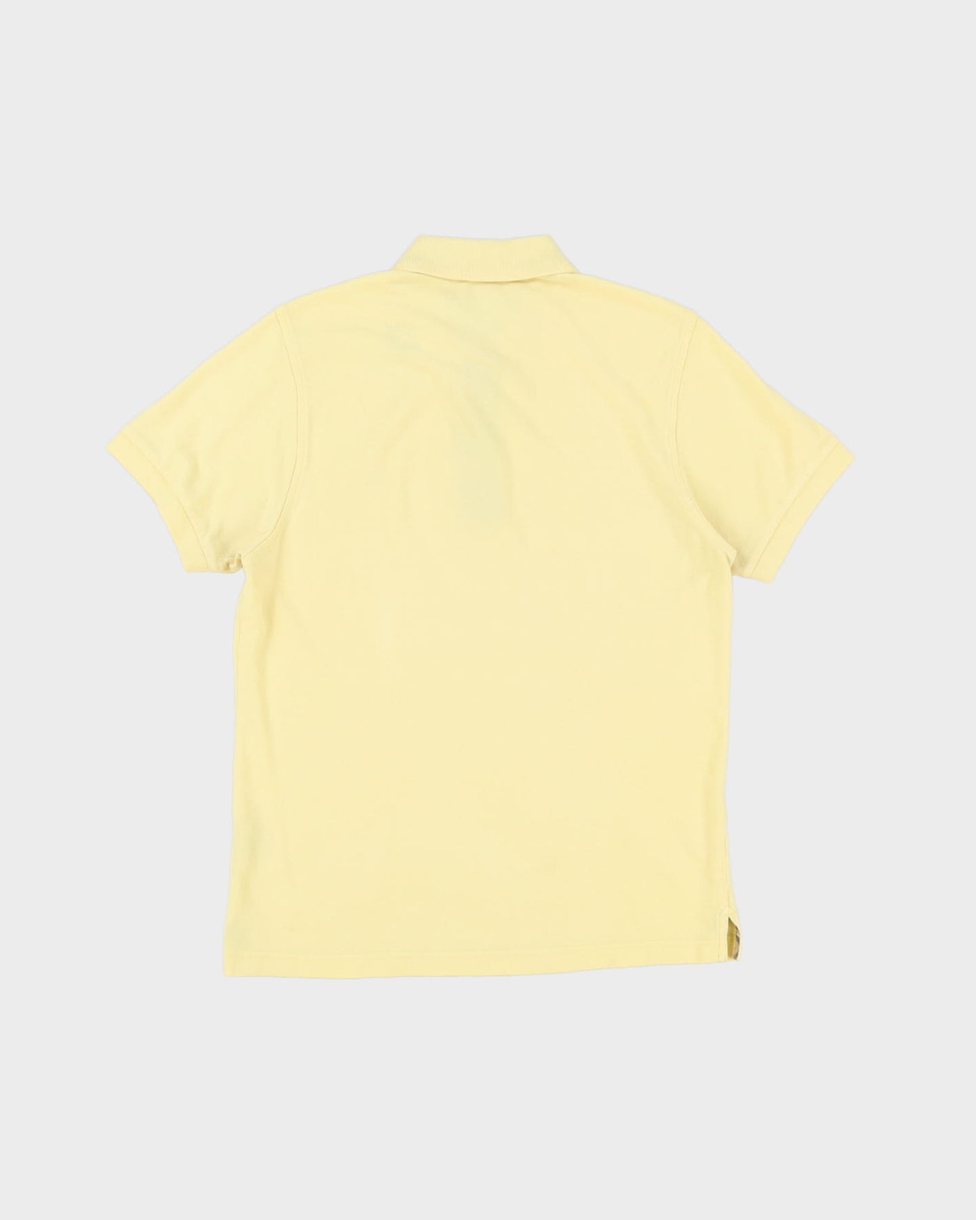 Burberry Yellow Short Sleeve Slim Fit Polo Shirt - M