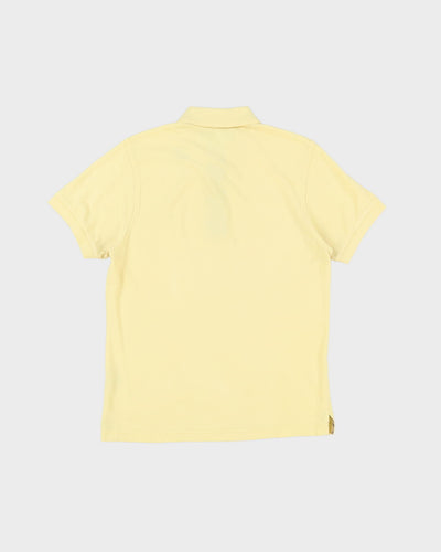 Burberry Yellow Short Sleeve Slim Fit Polo Shirt - M