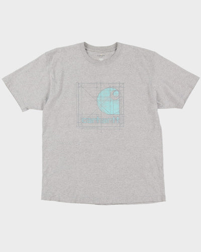 Carhartt Grey Oversized Graphic T-Shirt - L