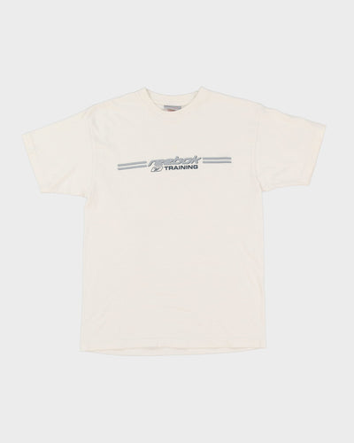 Reebok White Graphic T-Shirt - S