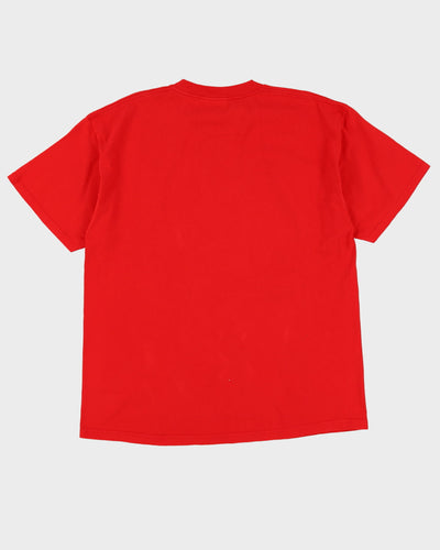 1998 Looney Tunes Chicago Bulls Red Graphic T-Shirt - XXL