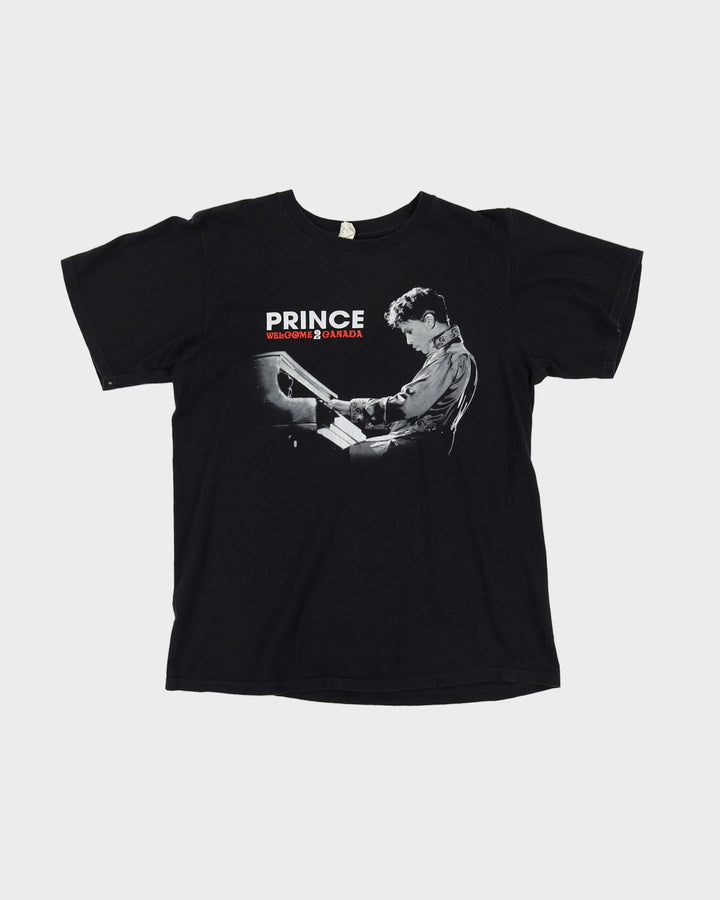 Prince Welcome 2 Canada Black Graphic Band T-Shirt - M