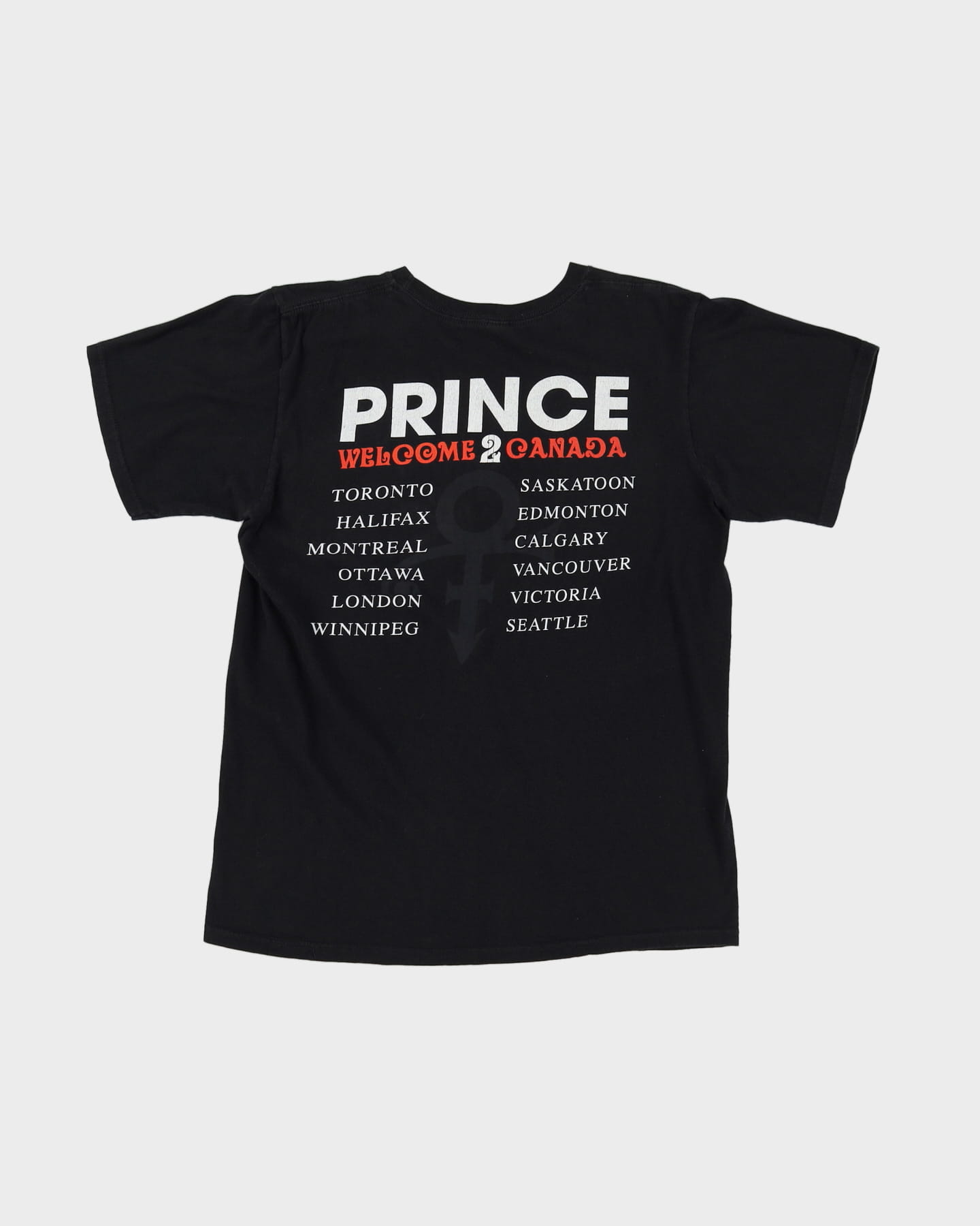 Prince Welcome 2 Canada Black Graphic Band T-Shirt - M