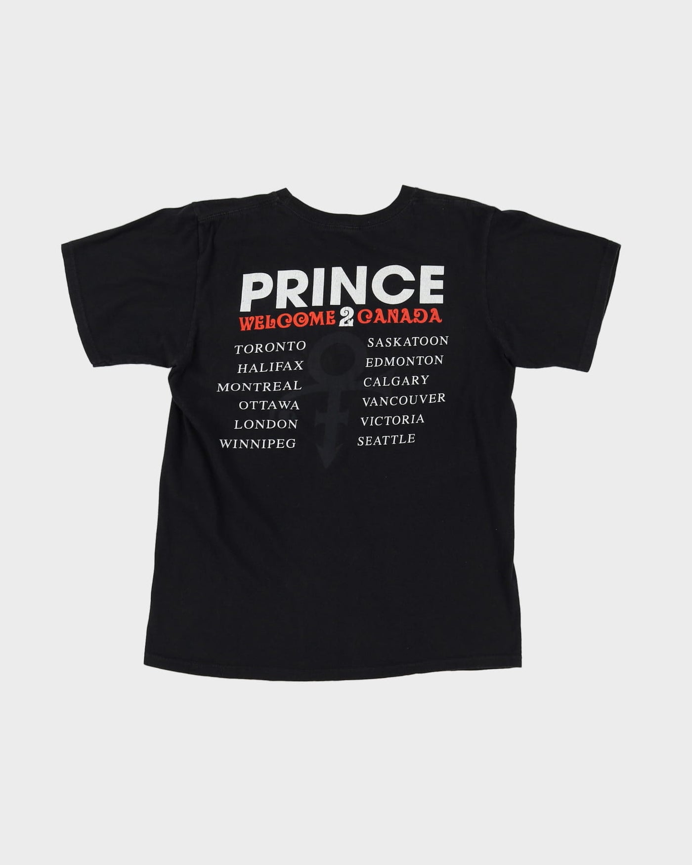 Prince Welcome 2 Canada Black Graphic Band T-Shirt - M