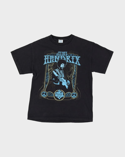 2007 Jimi Hendrix House Of Blues Black Graphic Band T-Shirt - S / M