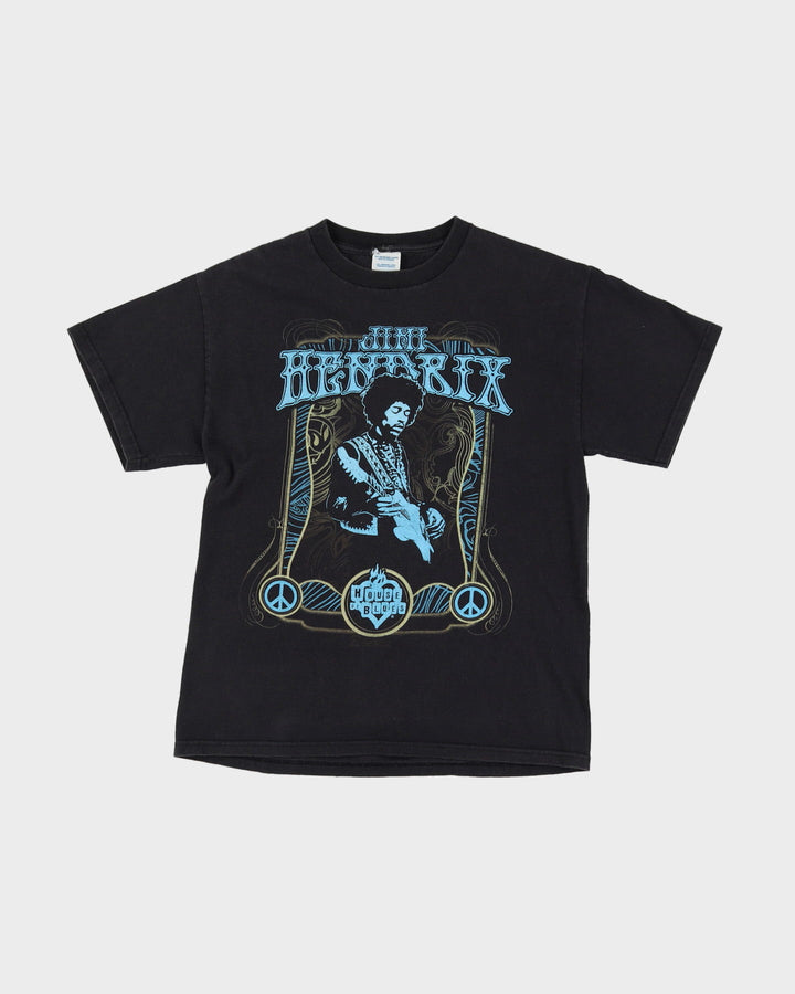 2007 Jimi Hendrix House Of Blues Black Graphic Band T-Shirt - S / M