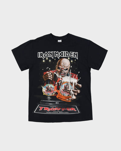 Iron Maiden Trooper Brewery Black Graphic Band T-Shirt - M