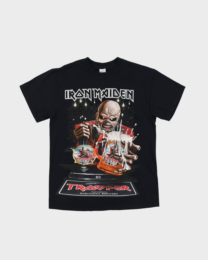 Iron Maiden Trooper Brewery Black Graphic Band T-Shirt - M