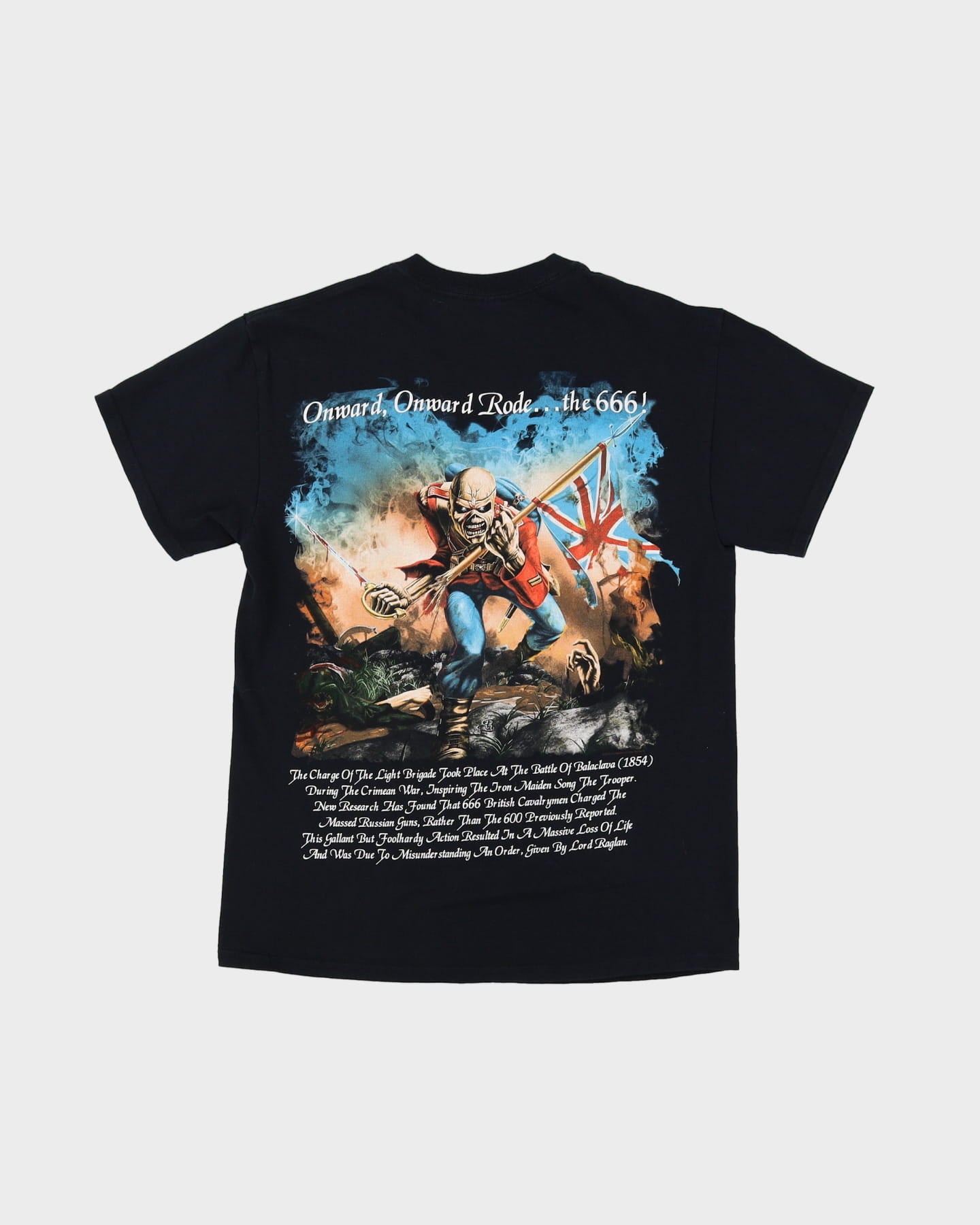 Iron Maiden Trooper Brewery Black Graphic Band T-Shirt - M