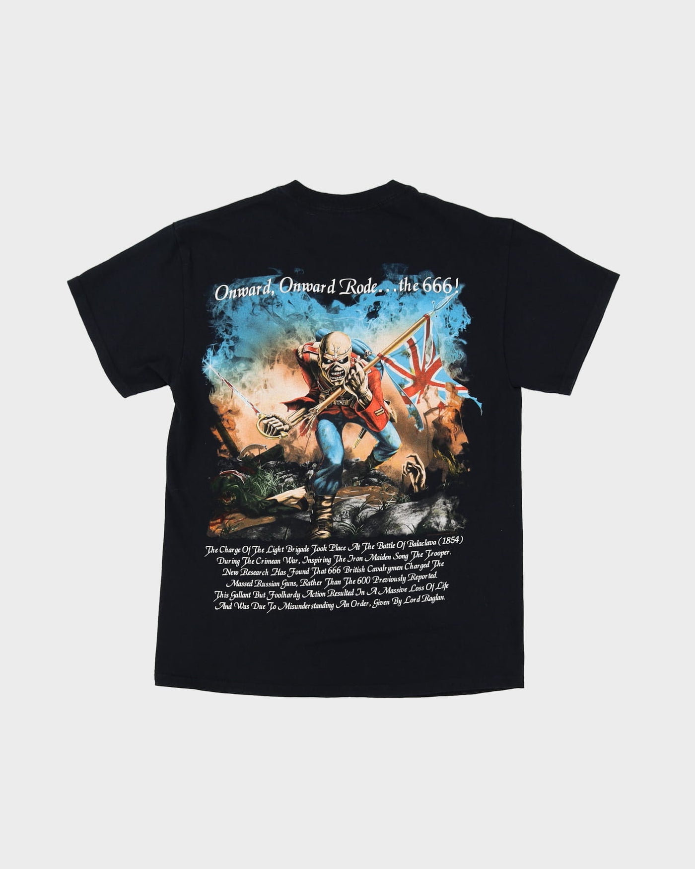 Iron Maiden Trooper Brewery Black Graphic Band T-Shirt - M