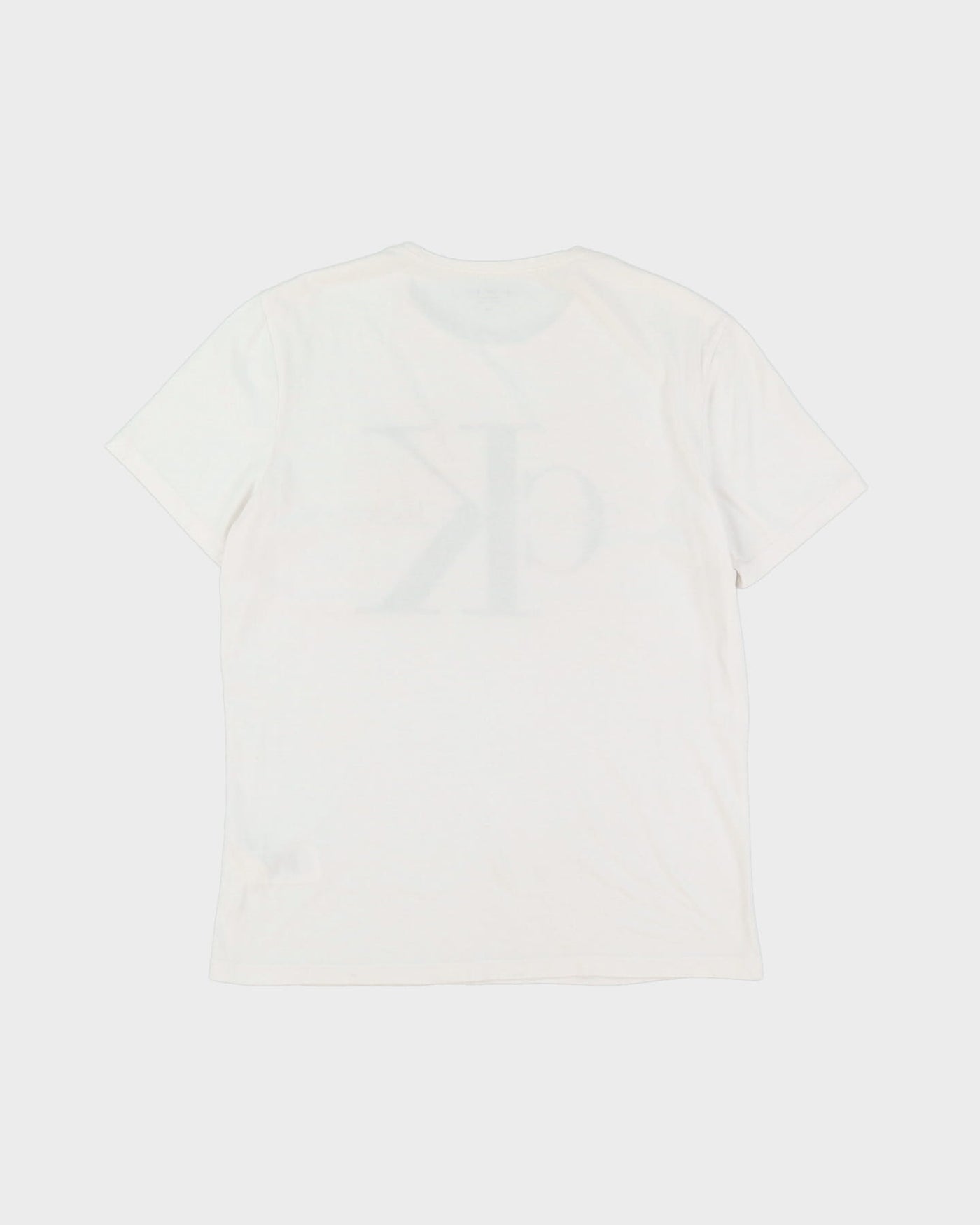 Calvin Klein 90s Graphic White T-Shirt - M