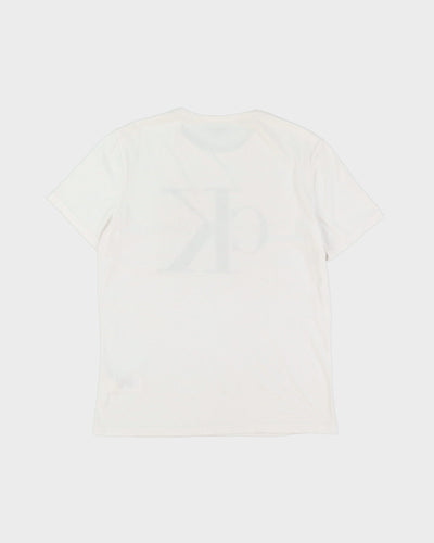 Calvin Klein 90s Graphic White T-Shirt - M