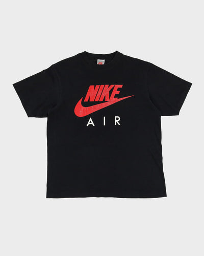 Vintage 80s Nike Single Stitch Black Graphic T-Shirt - M