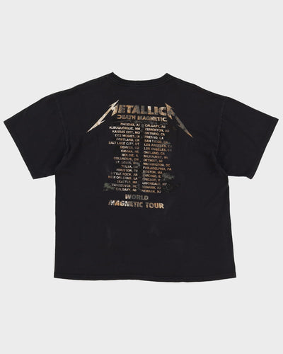 00s Metallica Death Magnetic Tour Black Graphic Band T-Shirt - XL