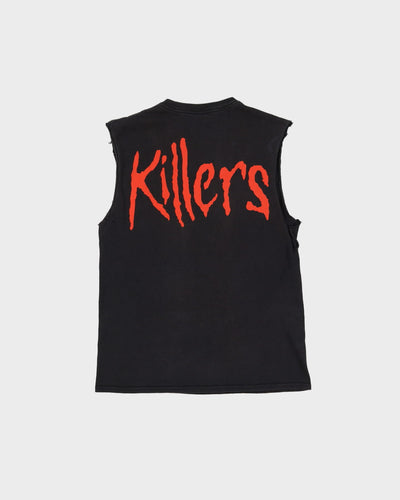 00s Iron Maiden Eddy 'Killer' Black Graphic Band Vest / Sleeveless T-Shirt - M