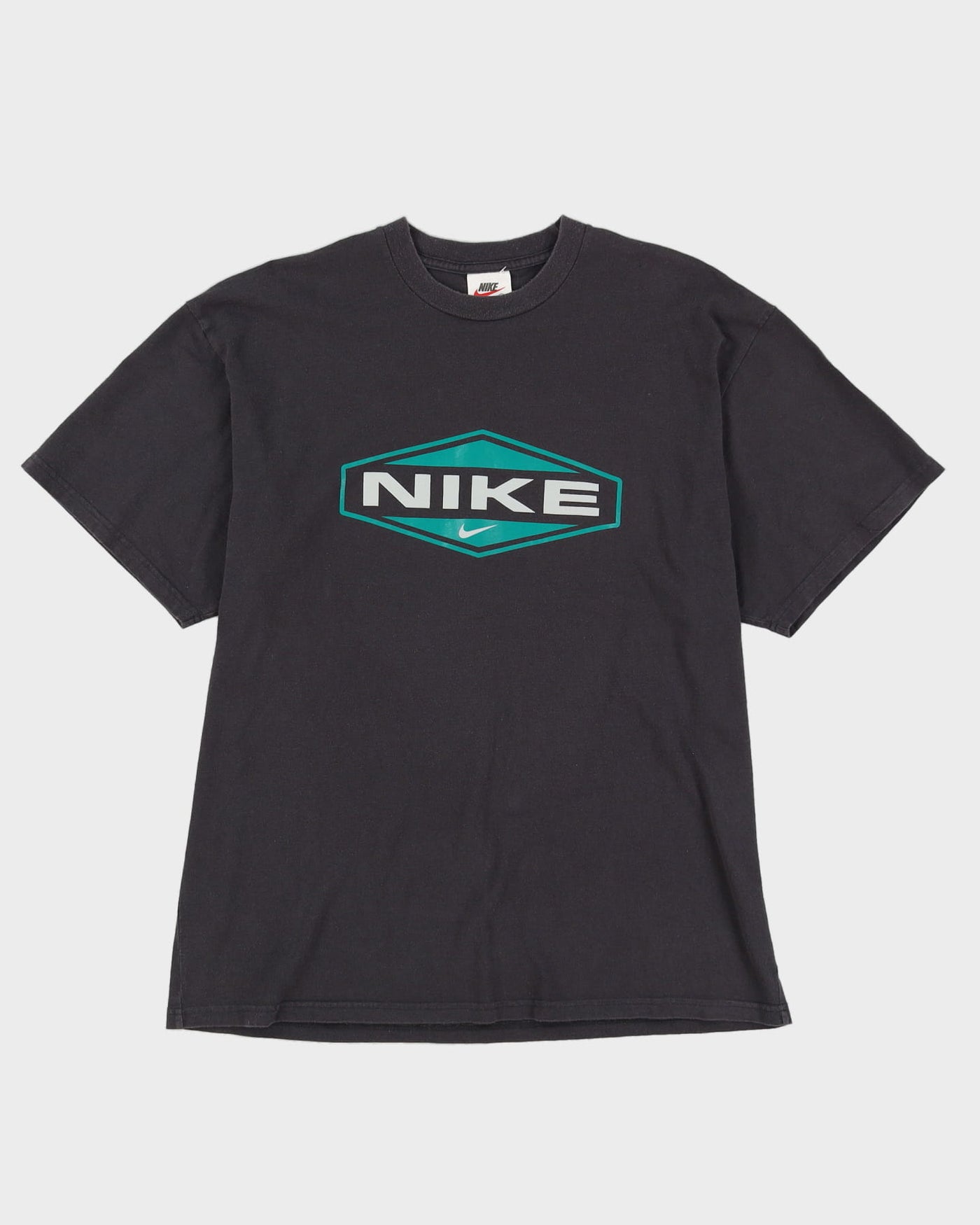 Vintage 90s Nike Grey Double Sided Graphic Oversized T-Shirt - L