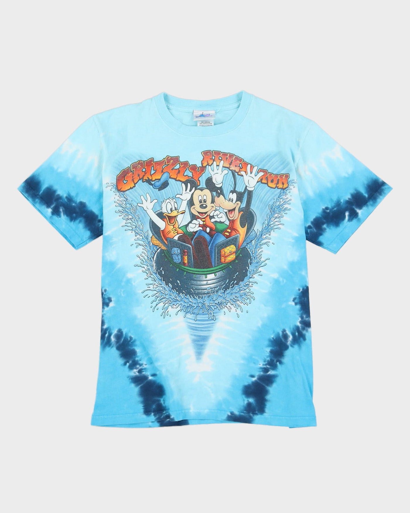 Vintage 90s Grizzly River Run Disney Graphic Tie-Dye T-Shirt - S