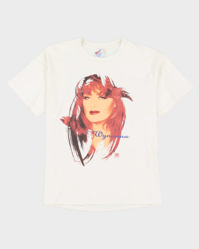 Vintage 1993 Wynonna Girls With Guitars White Graphic Single Stitch Band T-Shirt - XL