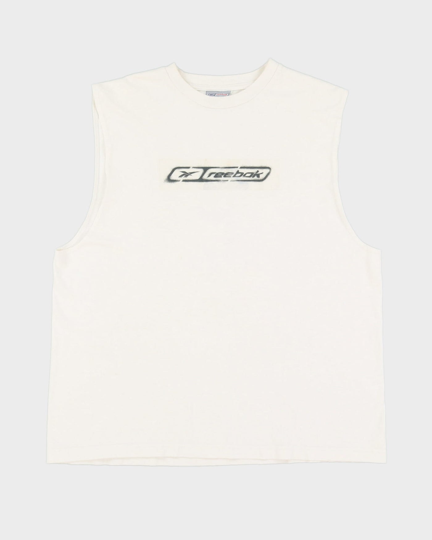 Vintage 90s Reebok Logo White Oversized Vest - L
