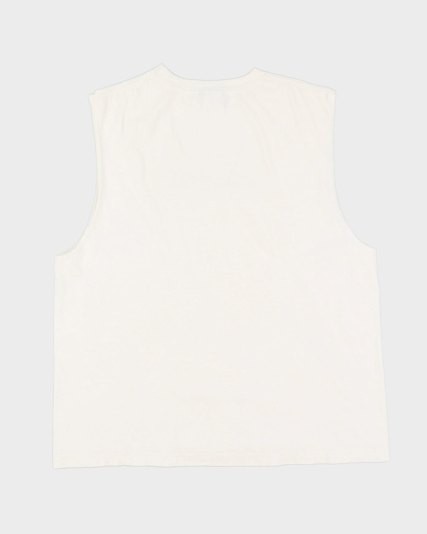 Vintage 90s Reebok Logo White Oversized Vest - L