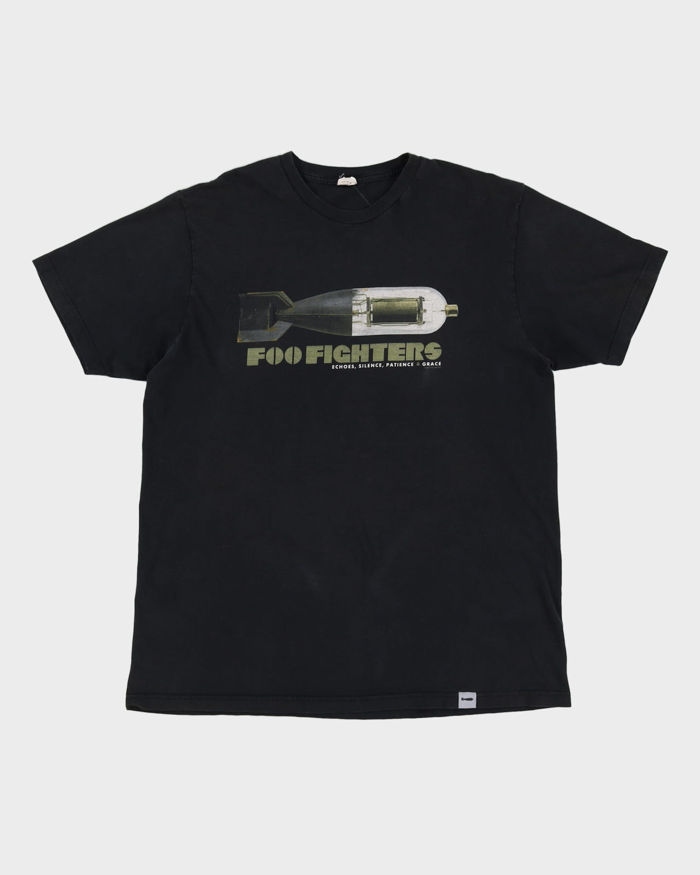 2007 Foo Fighters Echoes Silence Patience &amp; Grace Black Band Tour T-Shirt - XL