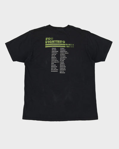2007 Foo Fighters Echoes Silence Patience & Grace Black Band Tour T-Shirt - XL