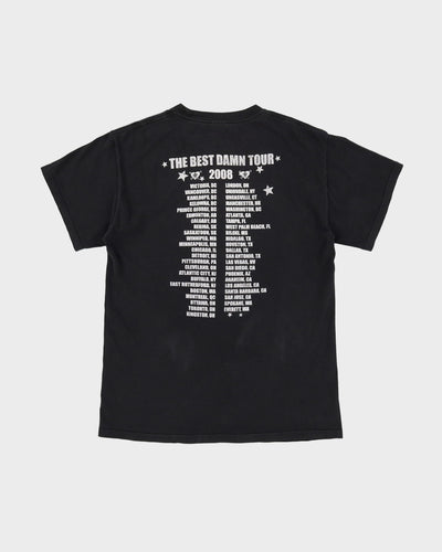 2008 Avril Lavigne Black Band Tour T-Shirt - M