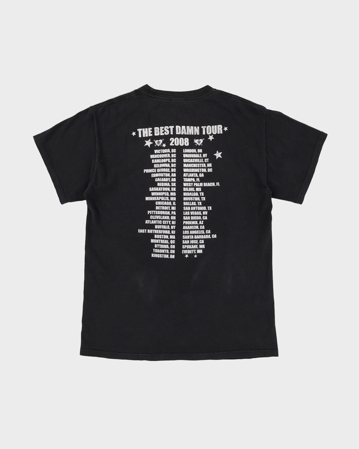 2008 Avril Lavigne Black Band Tour T-Shirt - M