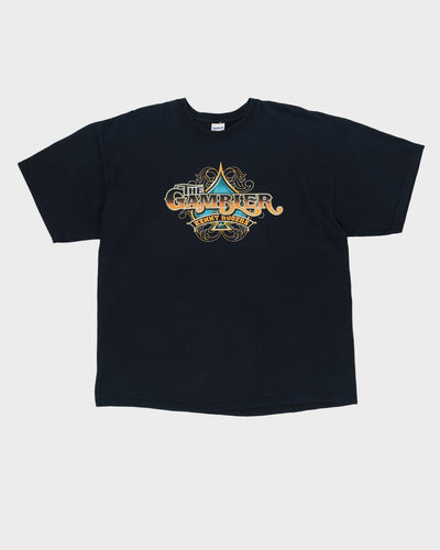 Kenny Rogers The Gambler Black Graphic Band Tour T-Shirt - XXL