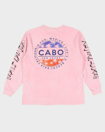 Vintage 90s Cabo St Lucas Mexico Long Sleeve T-Shirt - L
